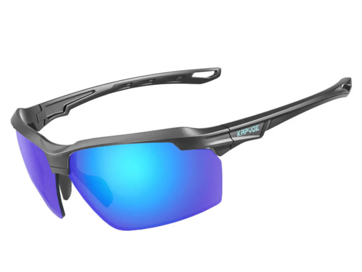 Kapvoe X87 Color Polarized Glasses-Blue/Black