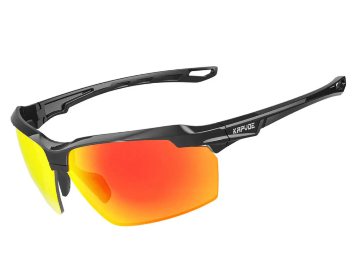 Kapvoe X87 Color Polarized Glasses-Red/Black