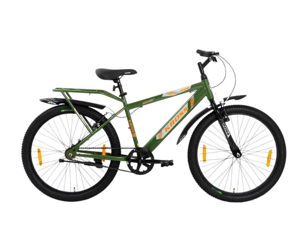 Kross 24 Kids Single Speed Bicycle - Inbuilt Carrier
