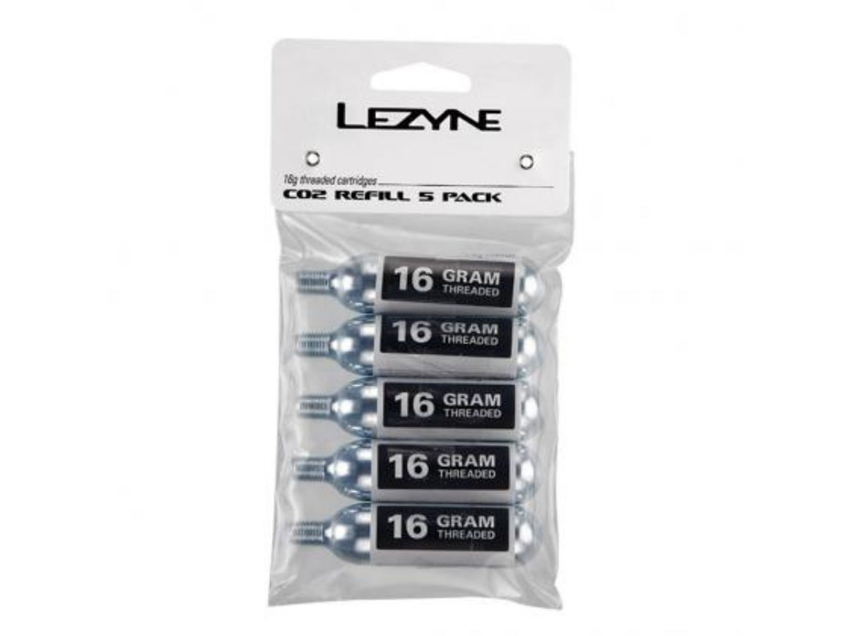Lezyne 16G CO2 Cartridge (Pack Of 5)