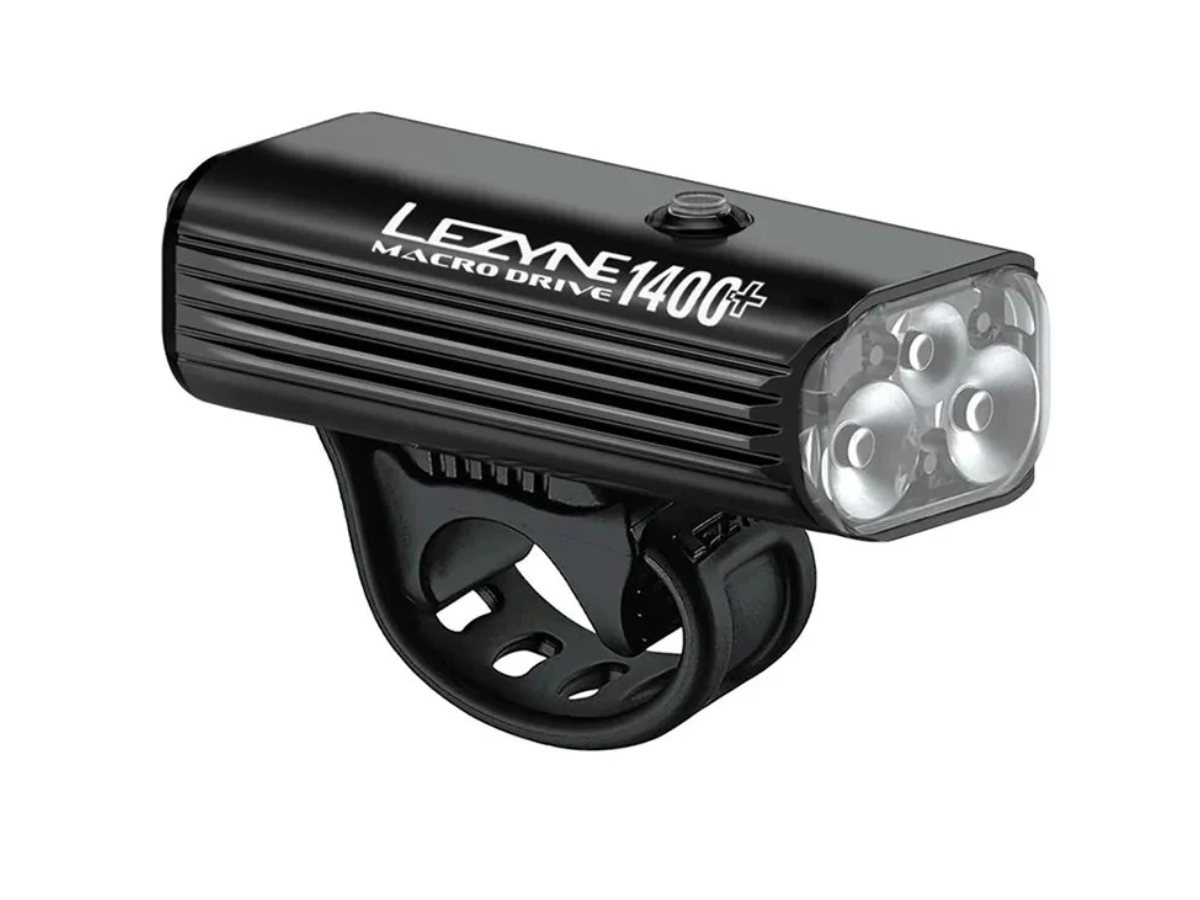 Lezyne Macro Drive 1400+ Front Light-Black (1400 Lumens)