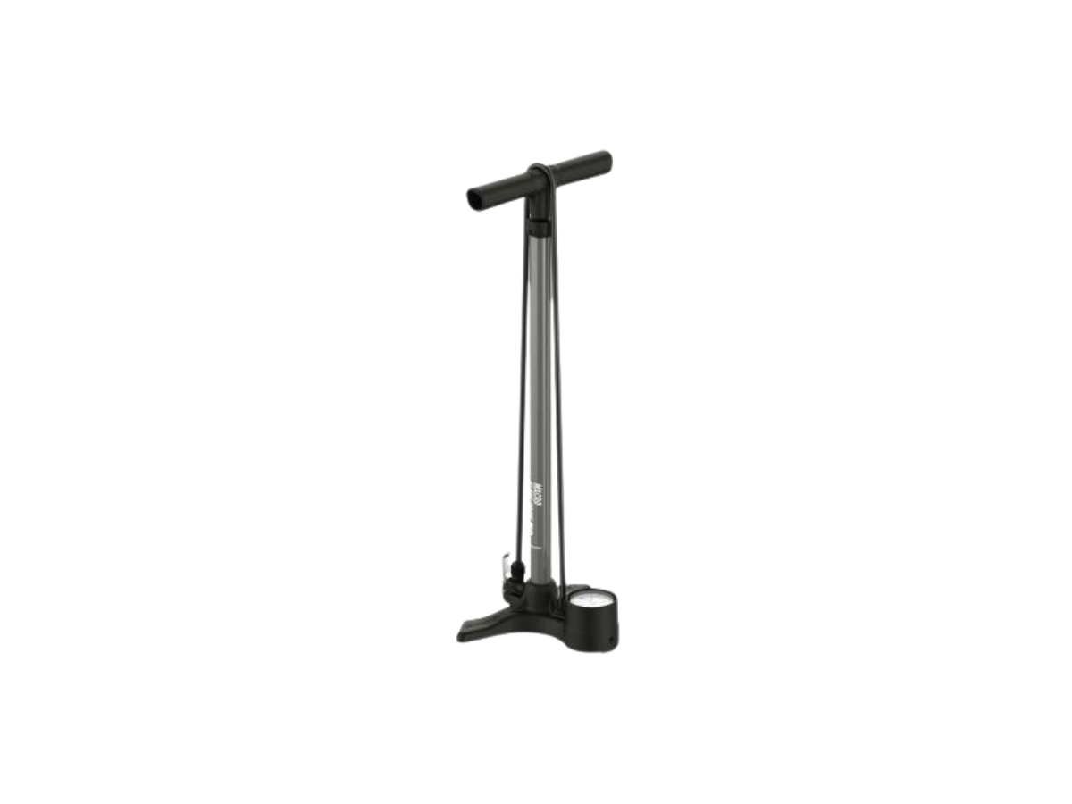 Lezyne Macro Drive Floor Pump (Dual Valve)-Flat Grey