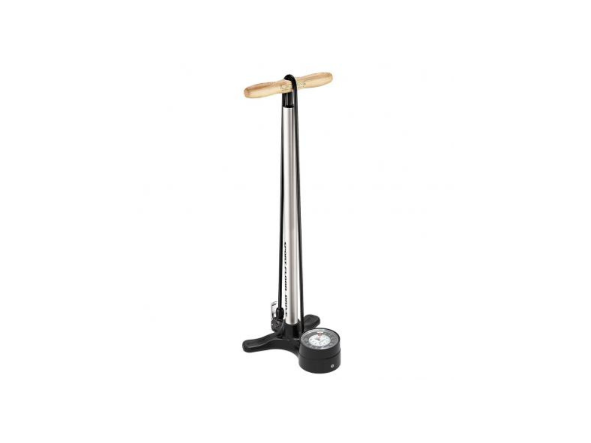 Lezyne Sport Drive 2.5DV Floor Pump-Metallic Silver