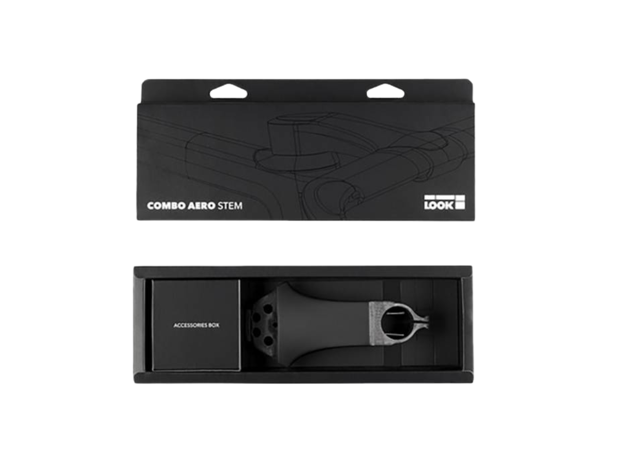 Look Stem Combo Aero Stem Carbon Matte Glossy-afm