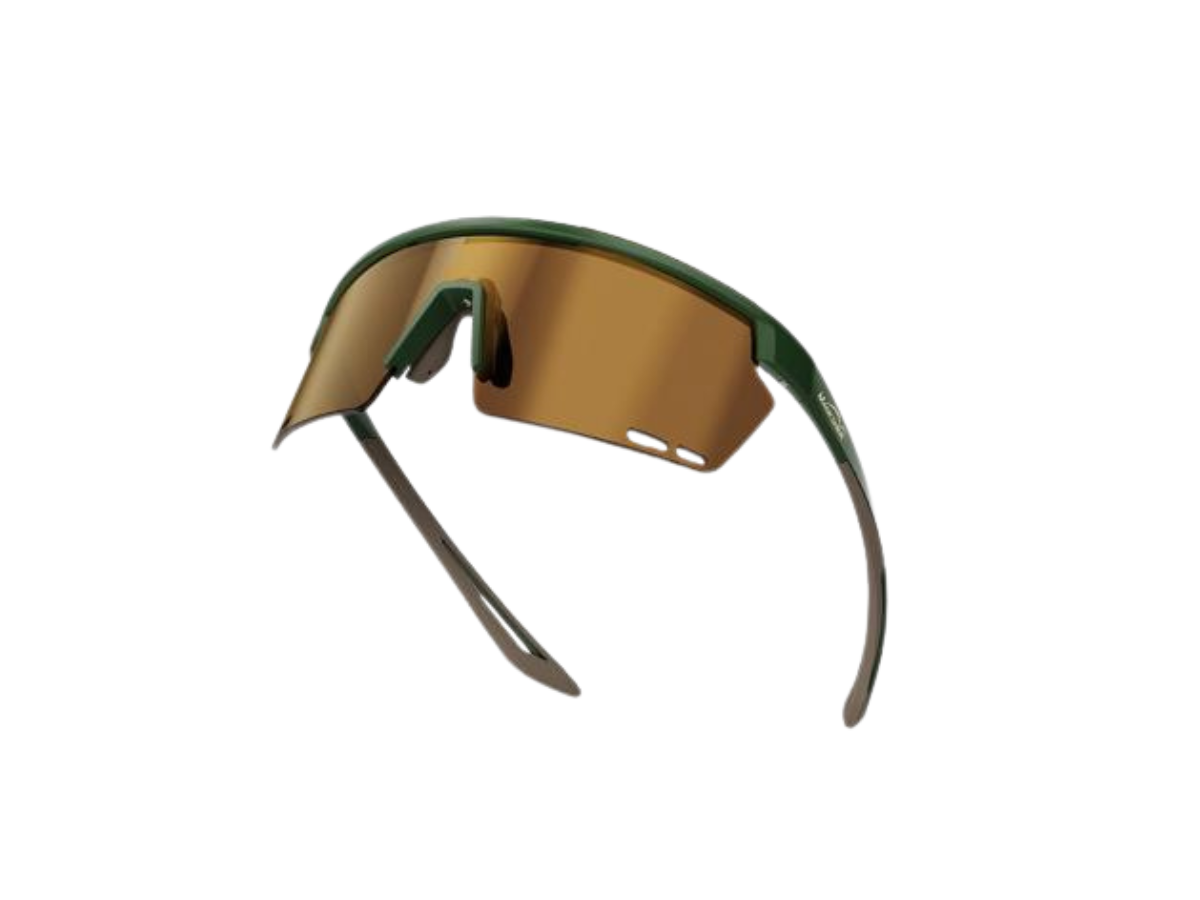 Magicshine Rouler Classic Sports Sunglasses-Green/Brown