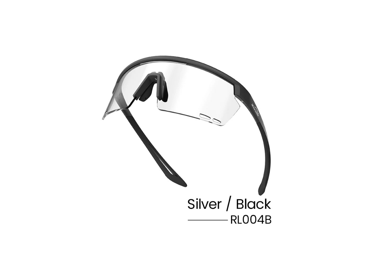Magicshine Rouler Photochromic Sports Sunglasses-Silver/Black