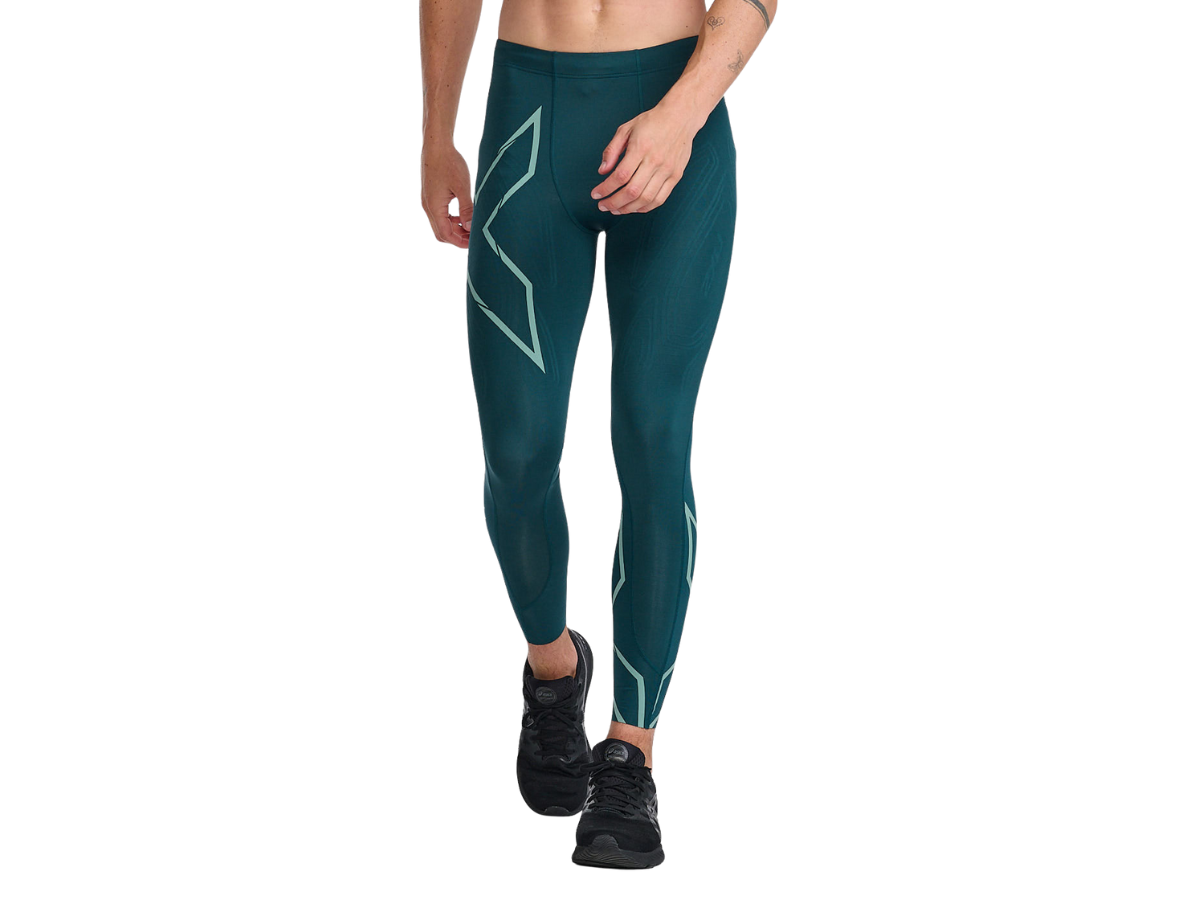Men Light Speed Compression Tights Pine/Raft Reflective