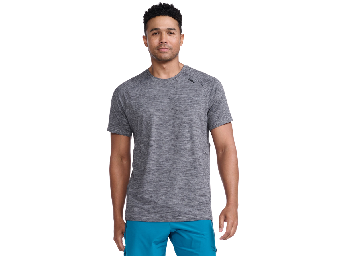 2XU Men Motion Tee Harbor Mist/Black