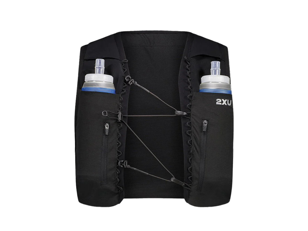 Men Run Hydration Vest Black/Silver Reflective