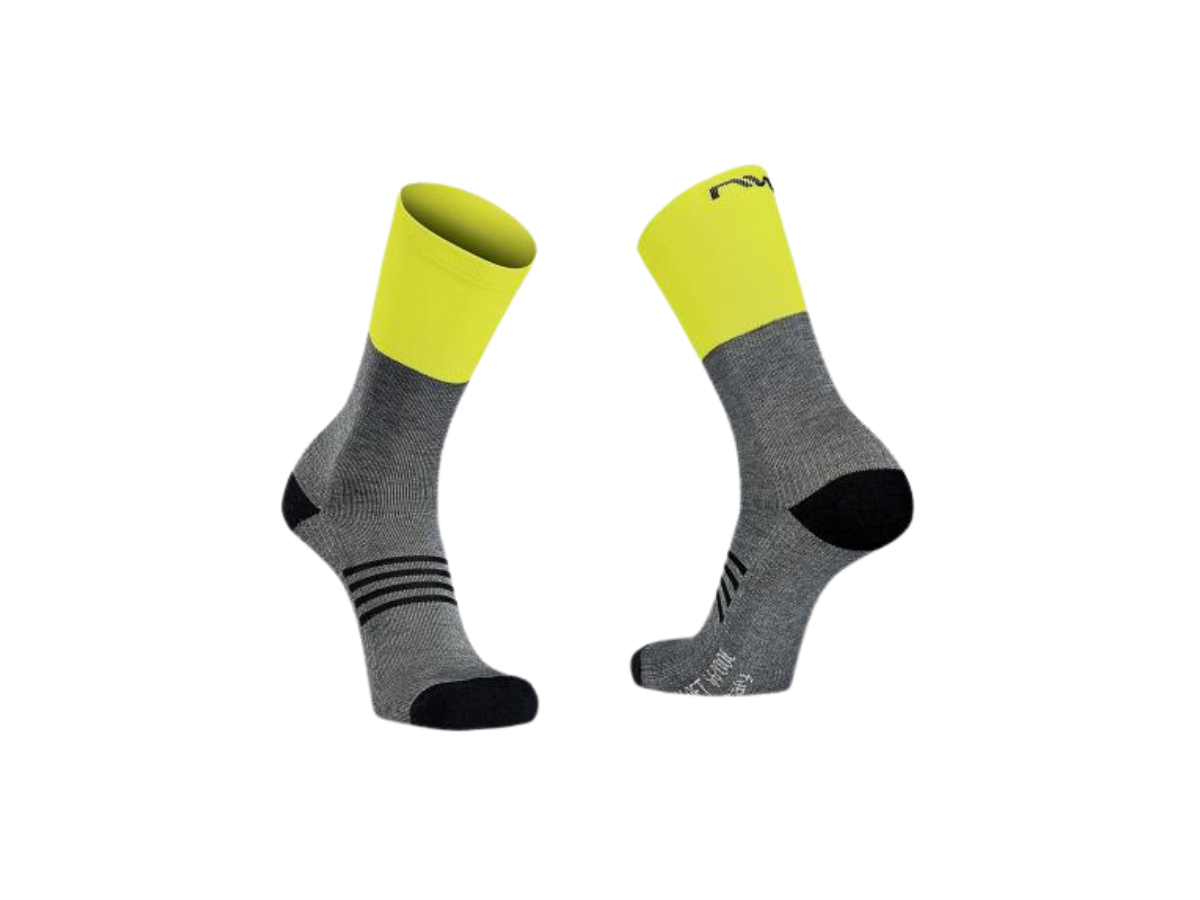 Northwave Extreme Pro Winter Socks - Grey/Yellow 