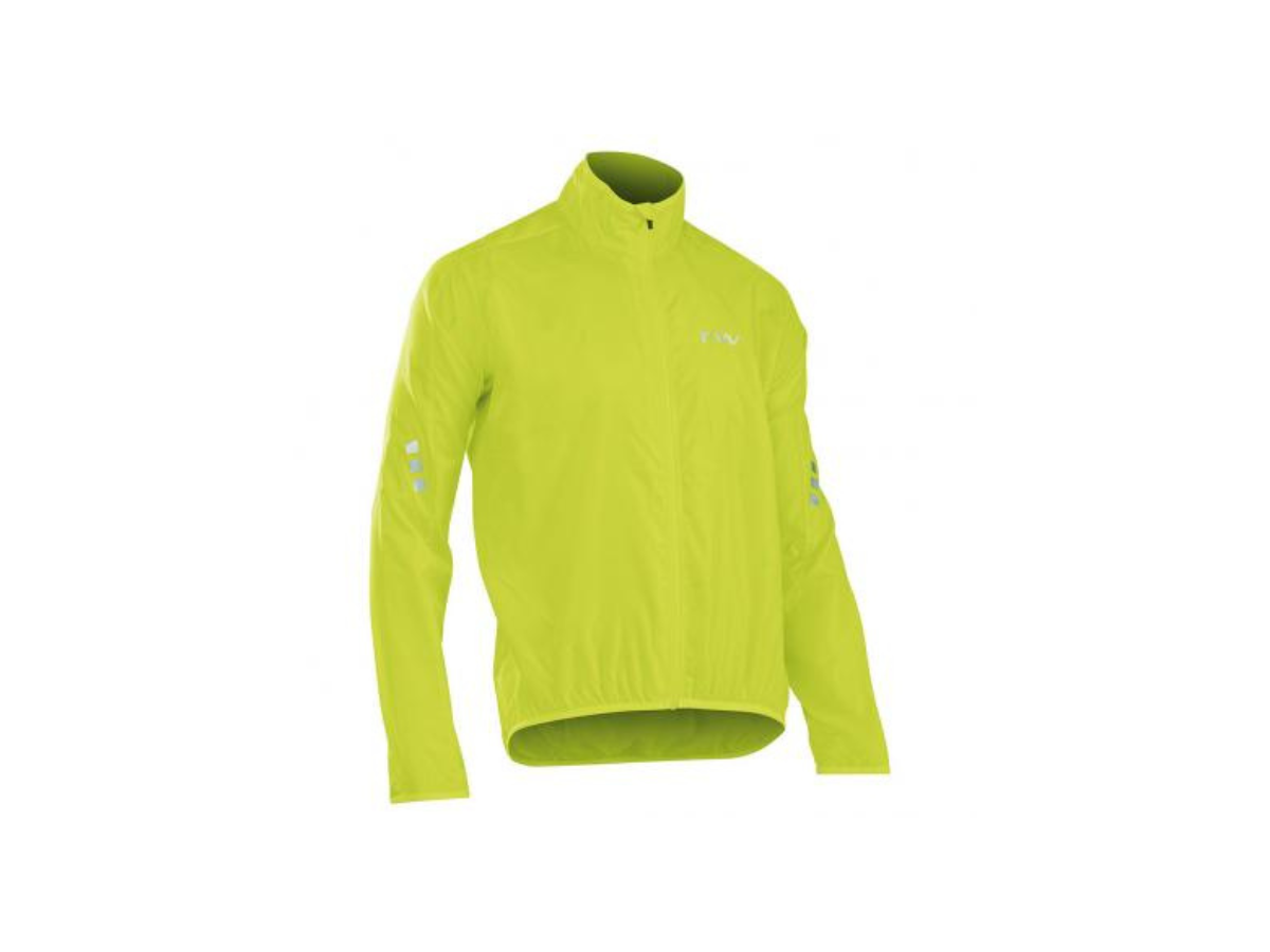 Northwave vortext 2 rain jacket forest yellow fluo