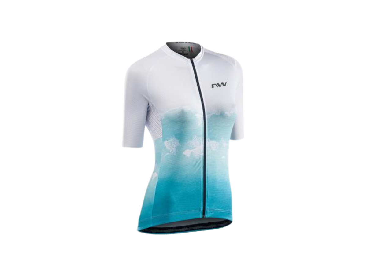 Northwave women water jersey ice light blue