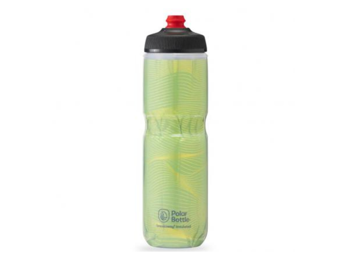 Polar Breakaway Insulated Jersey Knit Bottle-Highlighter Green (710ml)