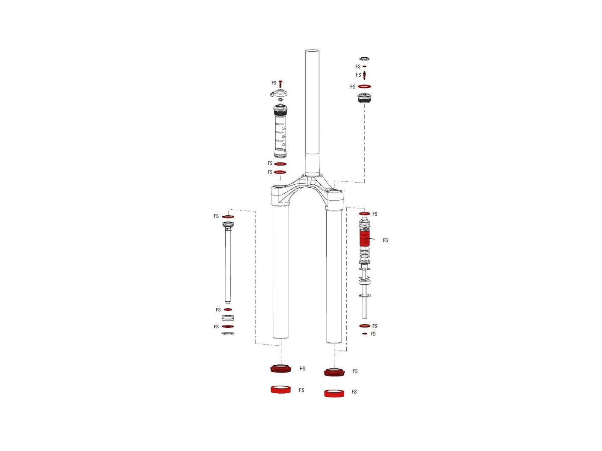 ROCK SHOX SPARES FOR FORK SERVICE KIT FOR SECTOR SA 2013 11.4018.017.000