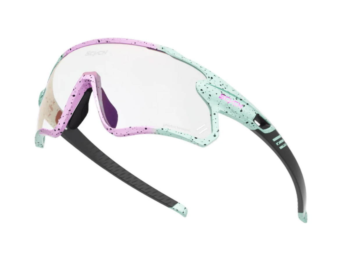 SCVCN S1 Coloured Photochromic Sunglasses-red/pink/green