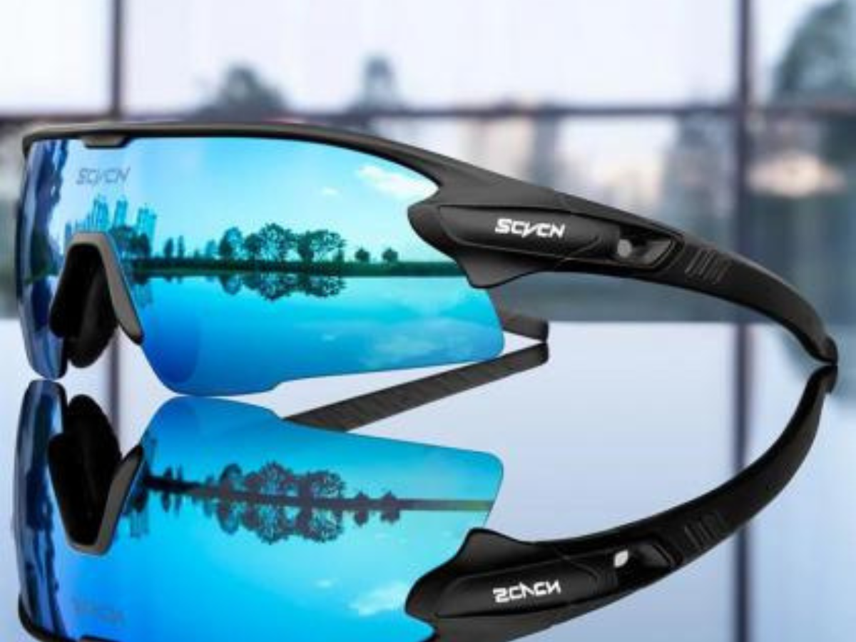 SCVCN S2 Sports Sunglasses-Blue/Black