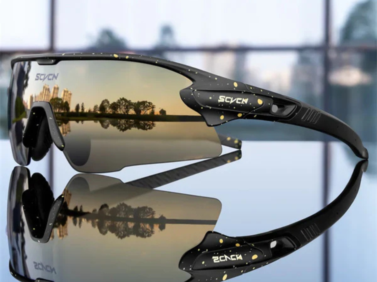 SCVCN S2 Sports Sunglasses-Gold/Black