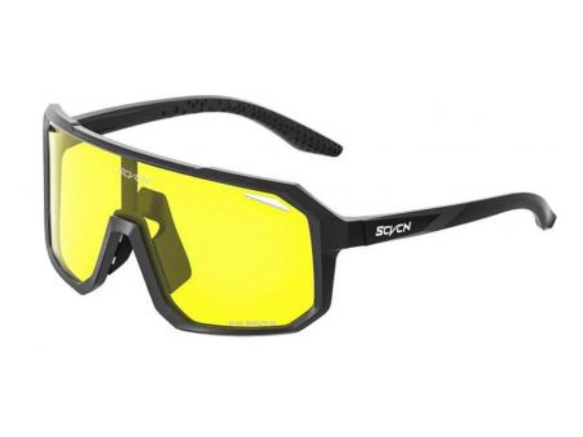 SCVCN S62 Night Vision Yellow Polarized Glasses-Black
