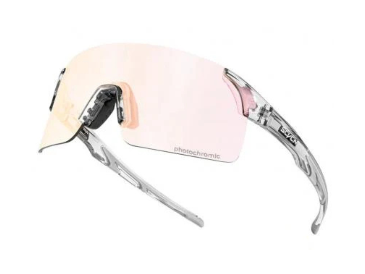 SCVCN X142 Coloured Photochromic Sunglasses-Red/Grey