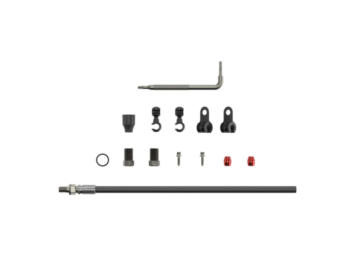 SRAM HYD HOSE KIT - THREADED INLINE CRIMP 2000MM BLACK (INCLUDES CRIMP FITTINGS)