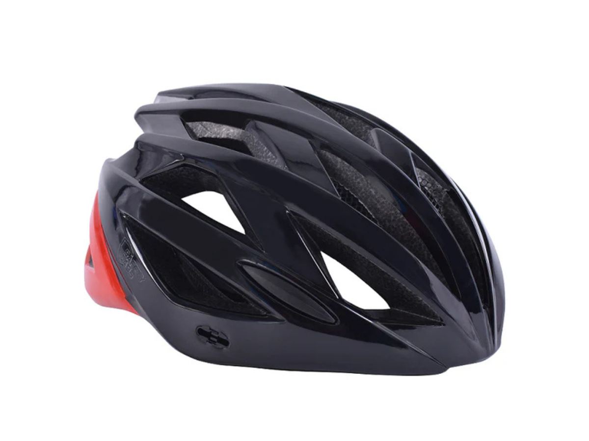 Safety Labs Juno Helmet-Shiny Black Red