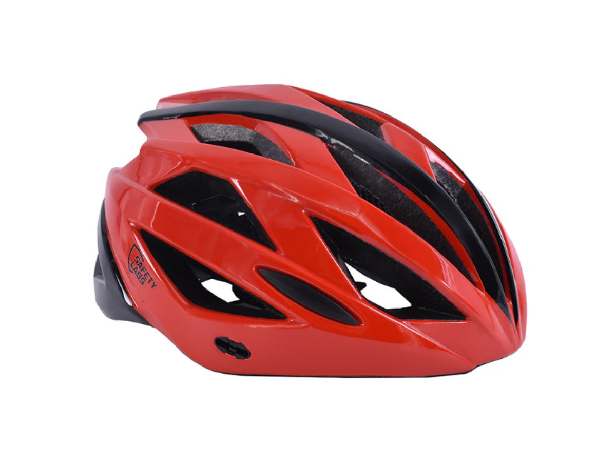 Safety Labs Juno Helmet-Shiny Red White Black
