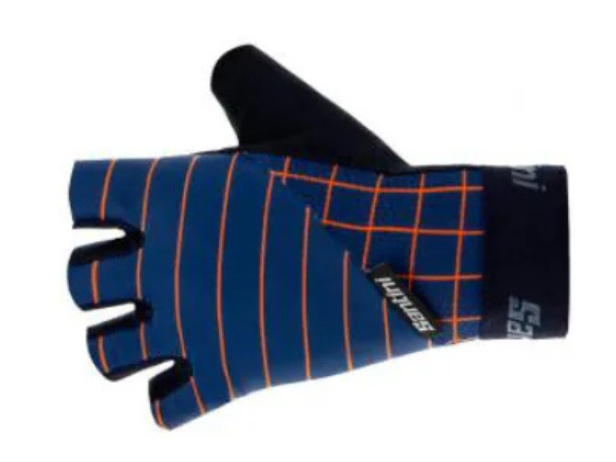 Santini Dinamo Gel Gloves-Navy Blue