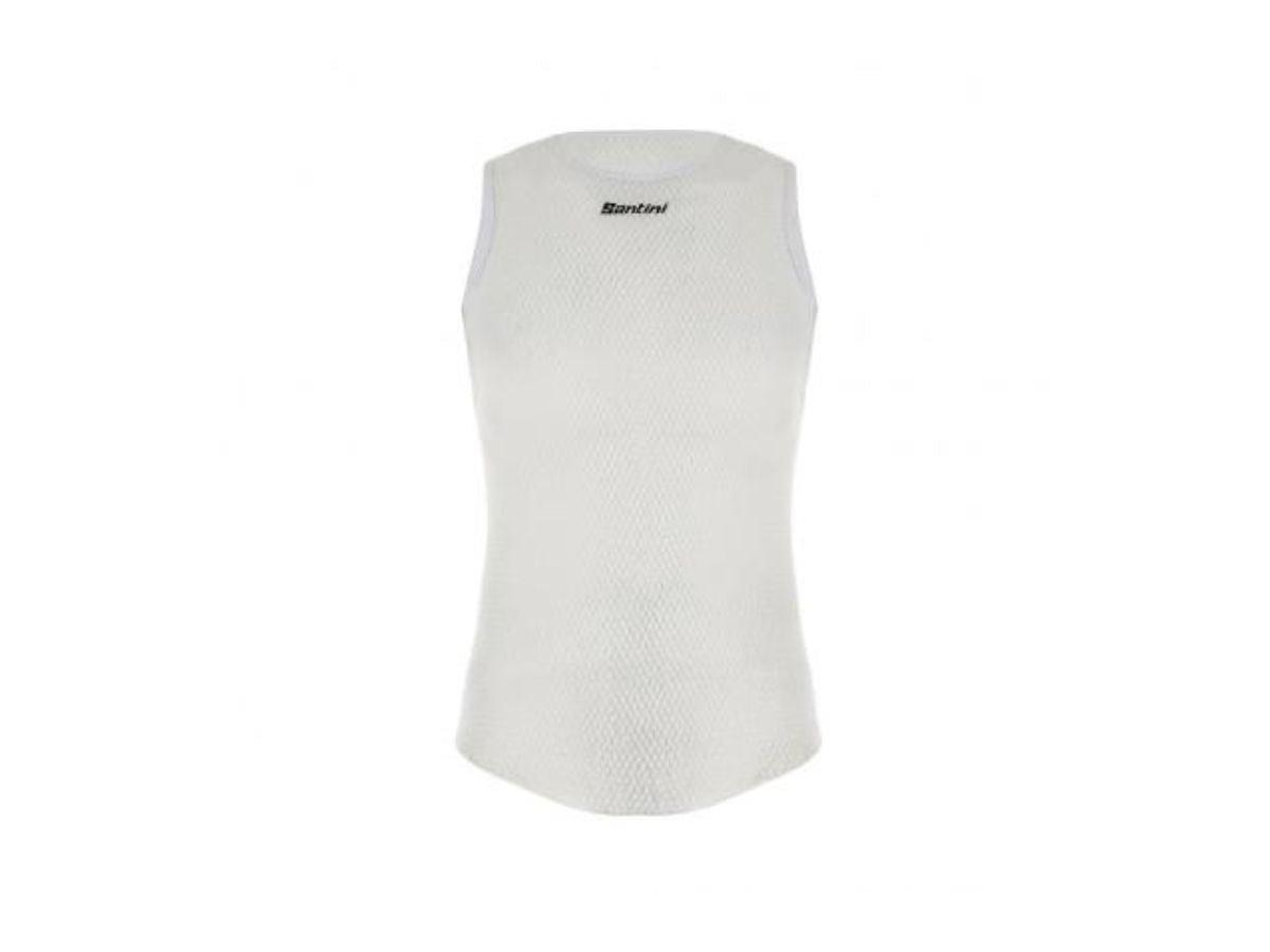 Santini Alpha Winter Baselayer (Sleeveless)-White