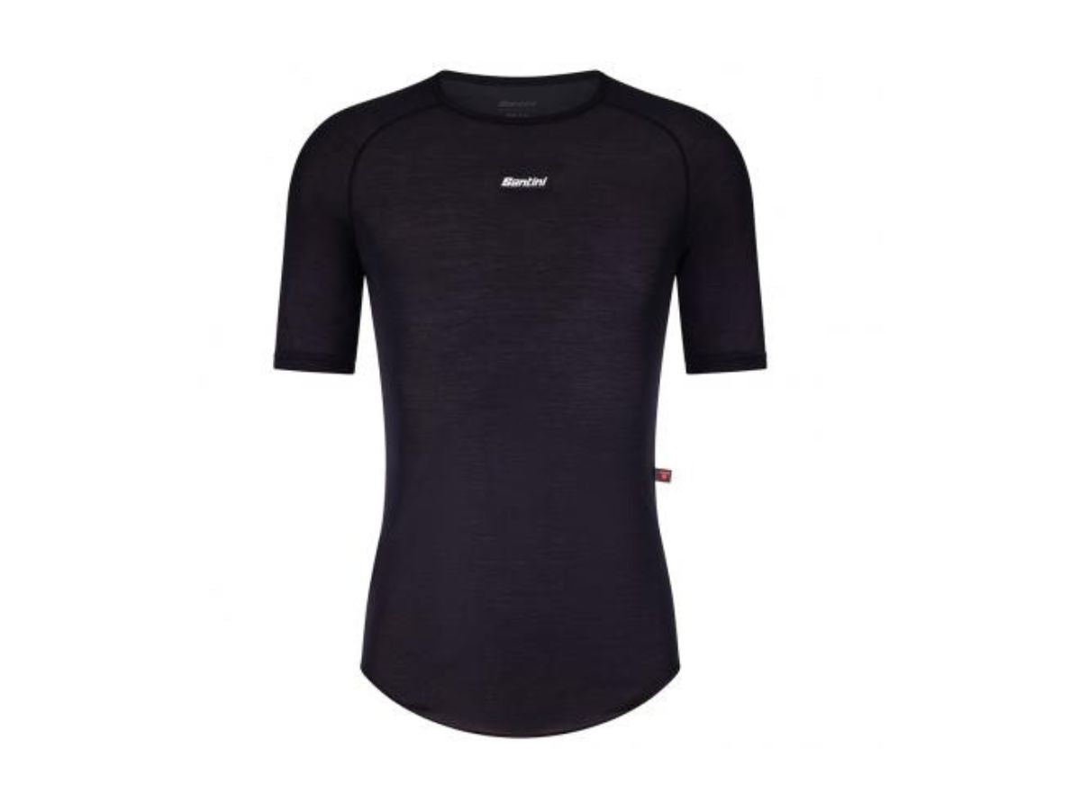 Santini Dry Winter Unisex Baselayer (Short Sleeves)-Black
