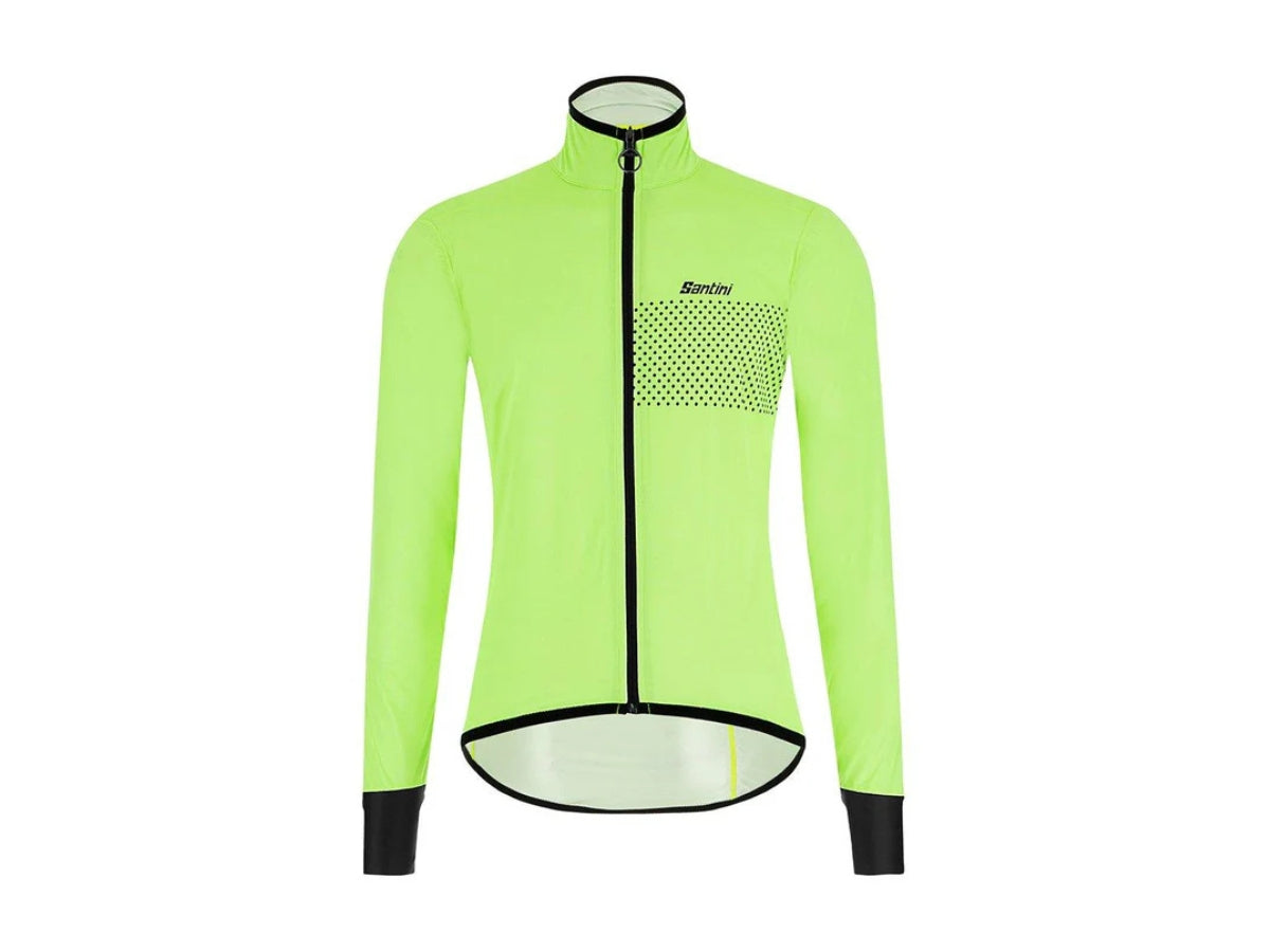 Santini Guard Nimbus Rain &amp; Wind Jacket-Fluo Green