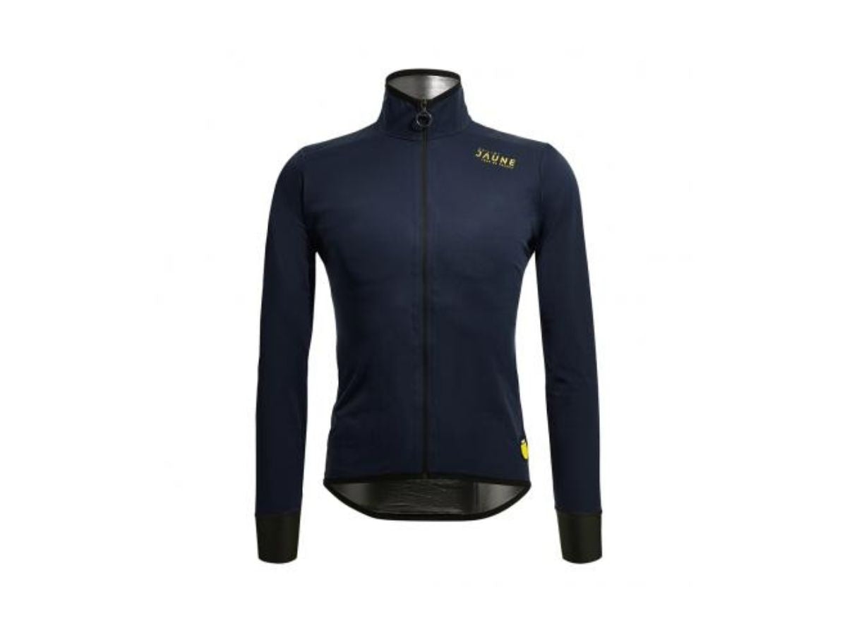 Santini Le Maillot Jaune Rain & Wind Jacket-Navy Blue
