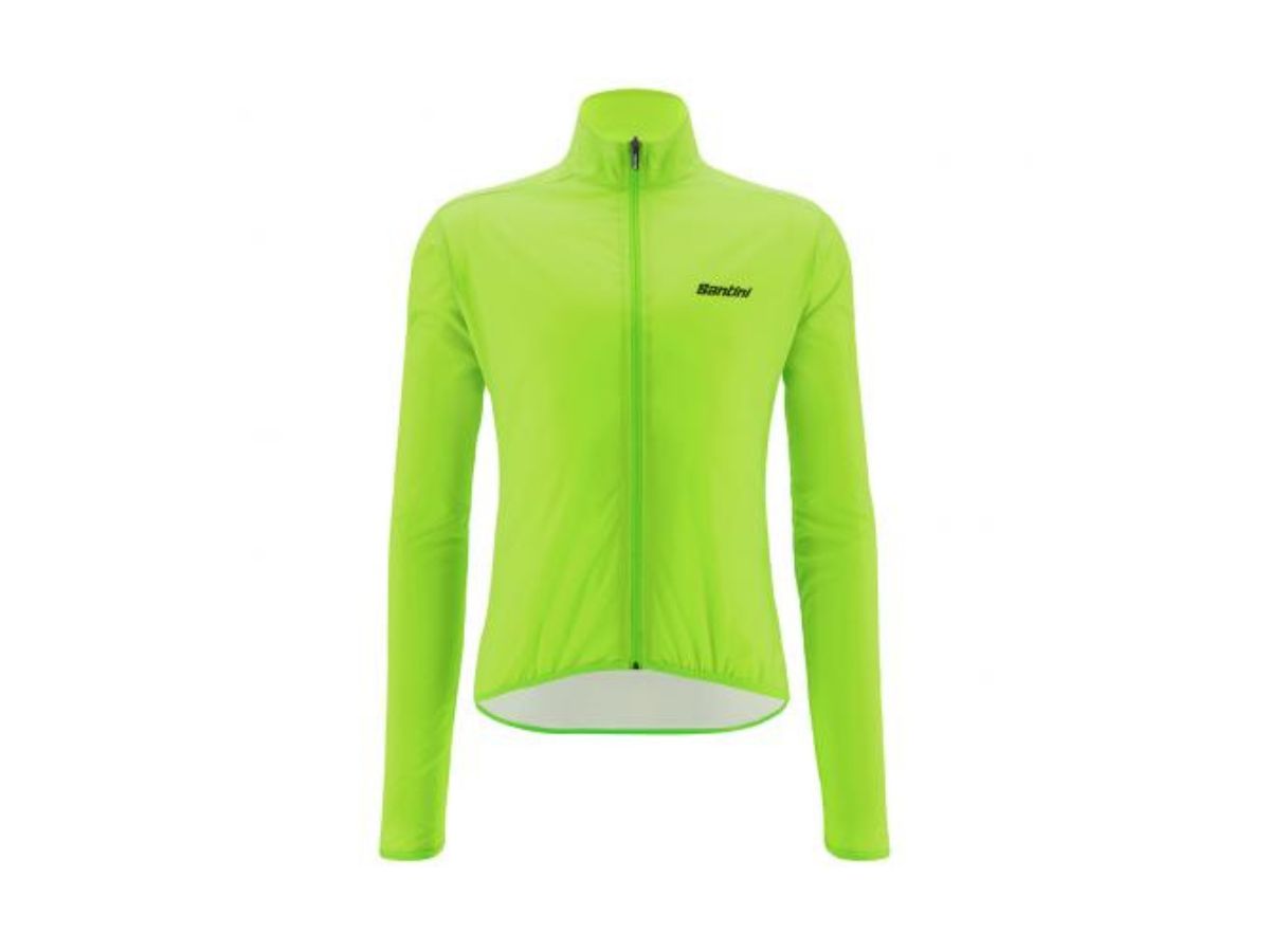 Santini Nebula Wind Jacket-Fluo Green