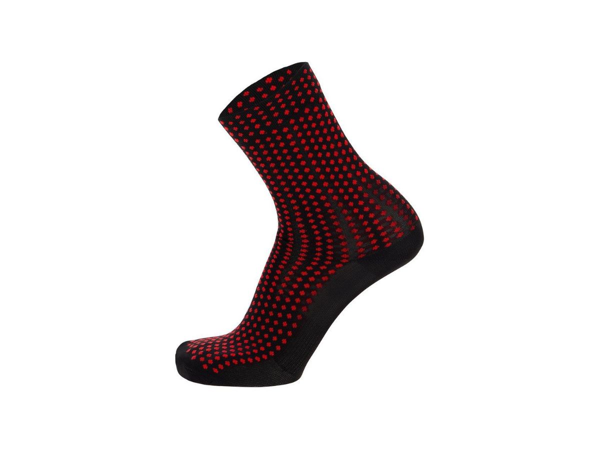 Santini Sfera Medium Profile Socks-Red