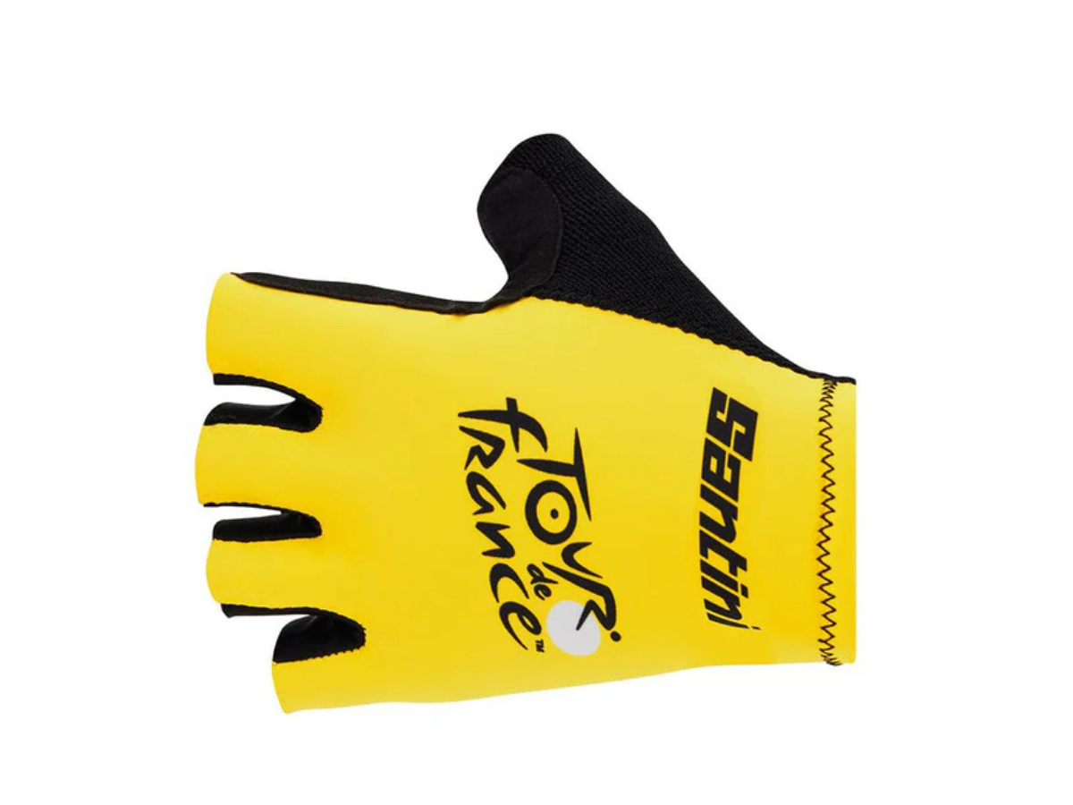 Santini Tour De France Overall Leader Gloves-Yellow