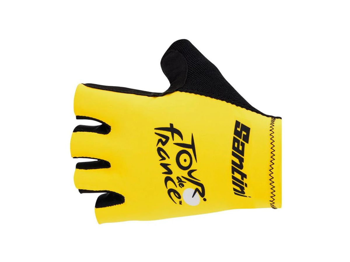 Santini Tour De France Overall Leader Gloves-Yellow
