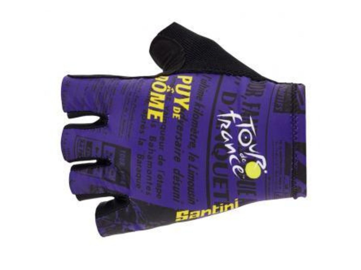 Santini Tour De France Puy De Dome Gloves-Print