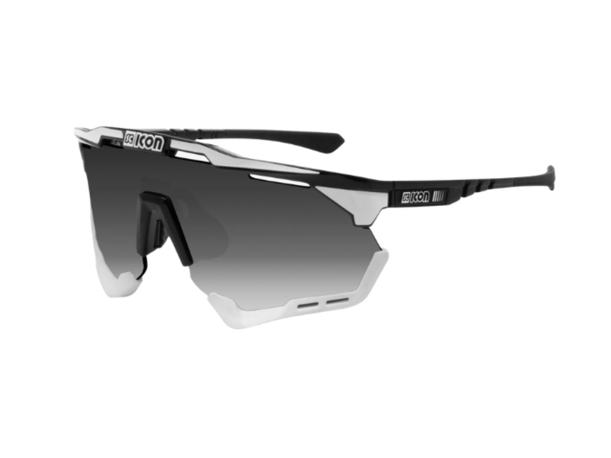 Scicon Eyewear Aeroshadexl Frame Black Gloss, Multimirror Silver+Clear F Black