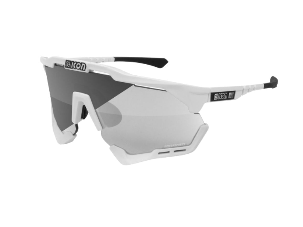 Scicon Eyewear Aeroshadexl Frame White Gloss, Photocromic Silver F White