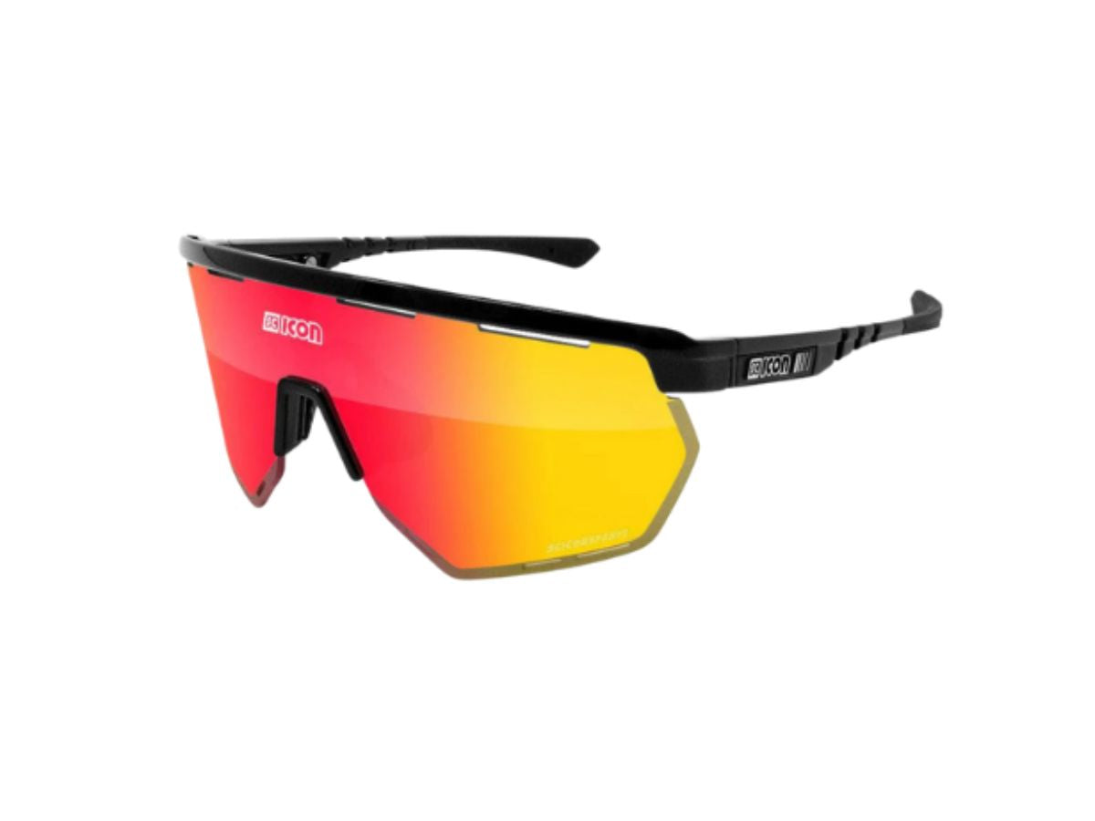 Scicon Eyewear Aerowing Black Frame, With Multimirror Red &amp; Rain Clear Lenses