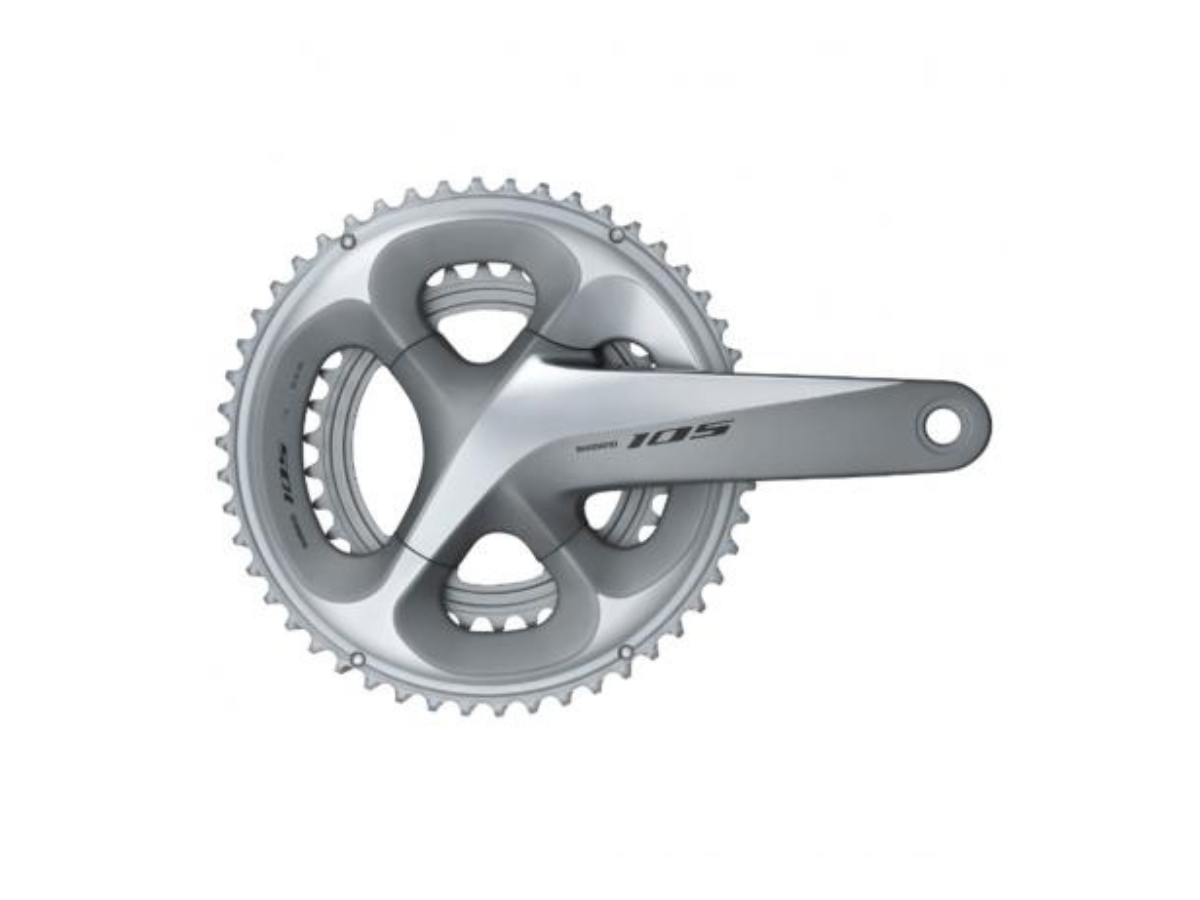 Shimano 105 Crankset, FC-R7000, 2x11-Speed, 50/34T, 170mm (Silver)