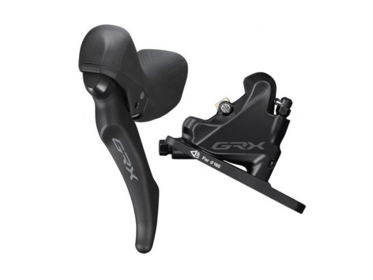 Shimano GRX Hydraulic Disc Brake Set, BL-RX600/BR-RX400, For 1x System (Left/Front)