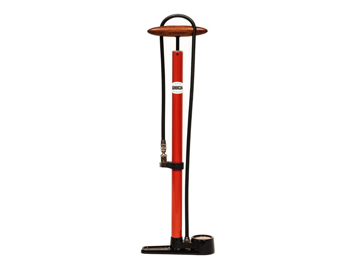 Silca Pump Pista Floor Pump Red 220 PSI