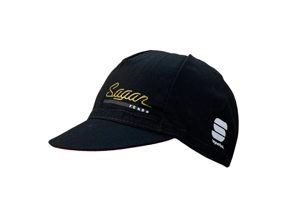Sportful Cap Gf Sagan Black Ruby Wine Uni Size