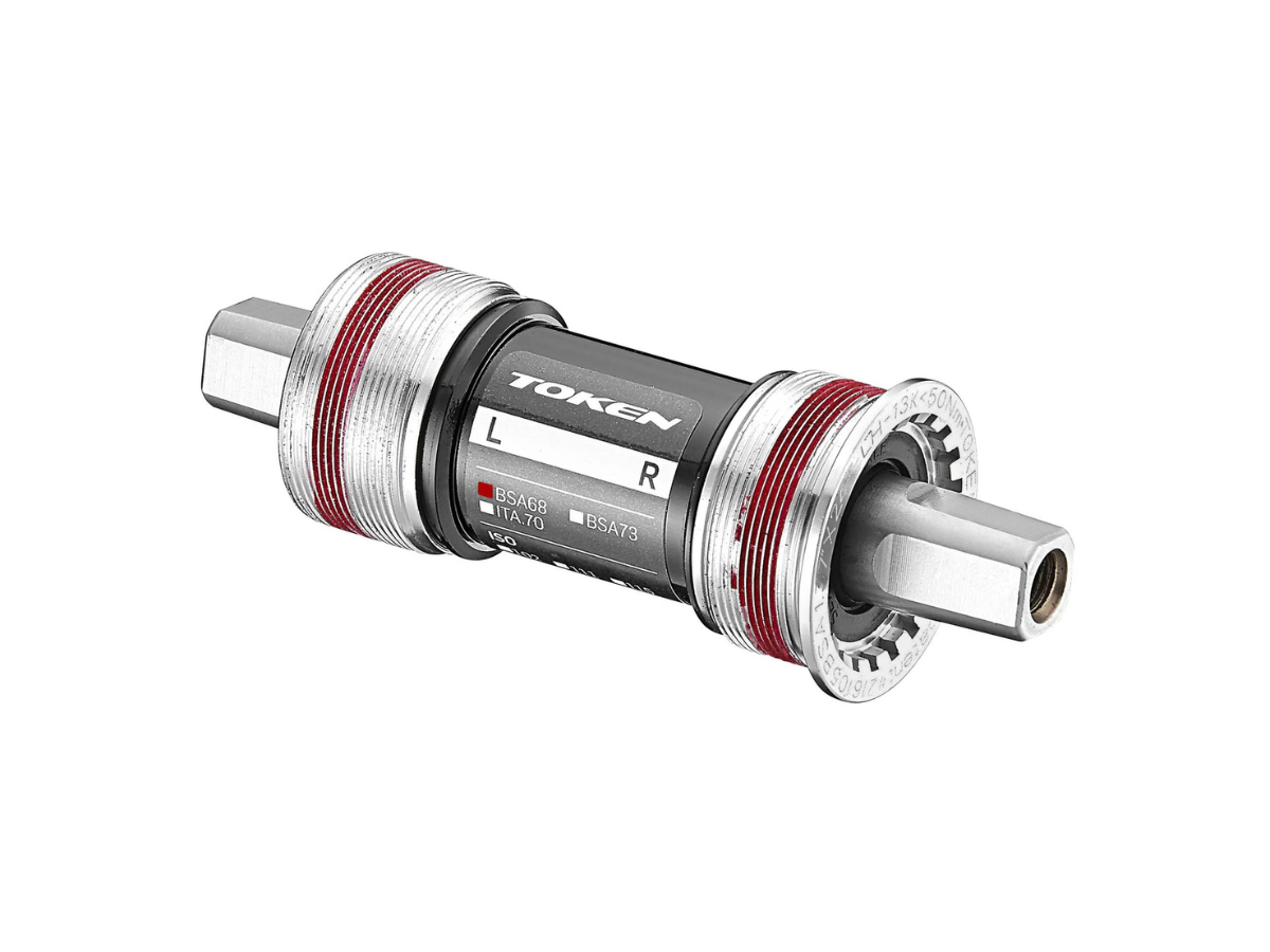 TOKEN BOTTOM BRACKET JIS SQUARE TAPPERED CERAMIC BEARINGS TI AXLE 113.5 DBB868TBT-TK113