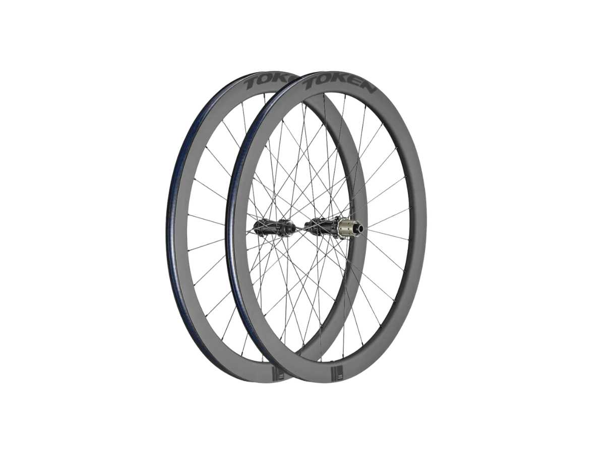 TOKEN WHEELSET RESOLUTE 45MM FULL CARBON CLINCHER DISC BRAKE 11/12 SPEED SRAM/SHIMANO BWRC45D/3-BKSTK