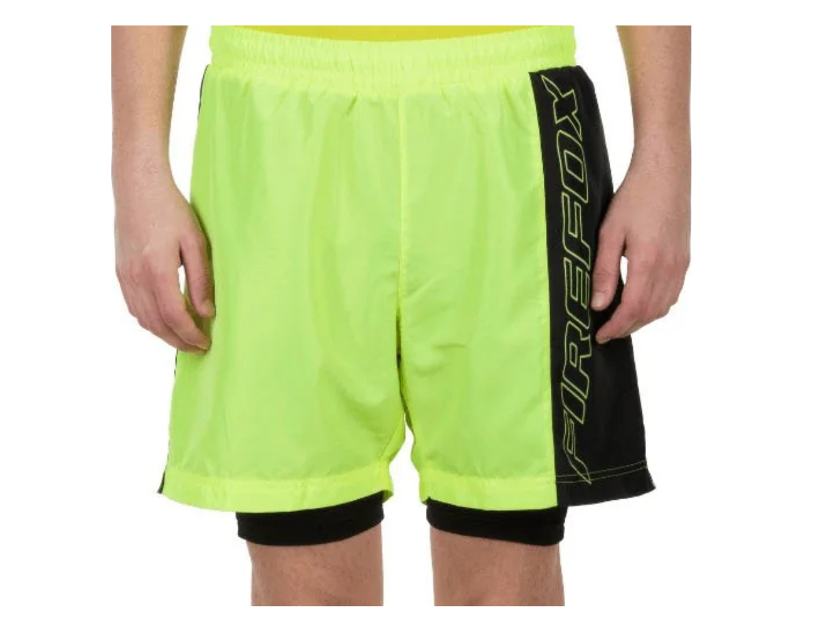 Men Running Shorts Lime/Black L (WC)