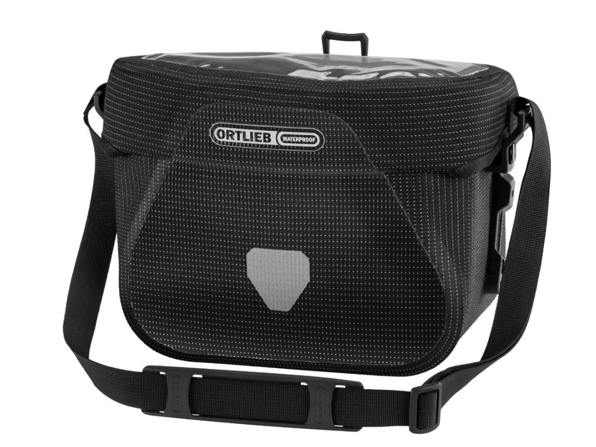 ortlieb handlebar bag ultimate six classic, black 6.5L