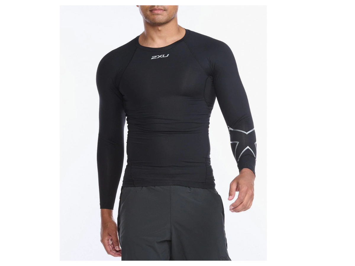 MA6398a Core Compression Full Sleeve Black/Silver M