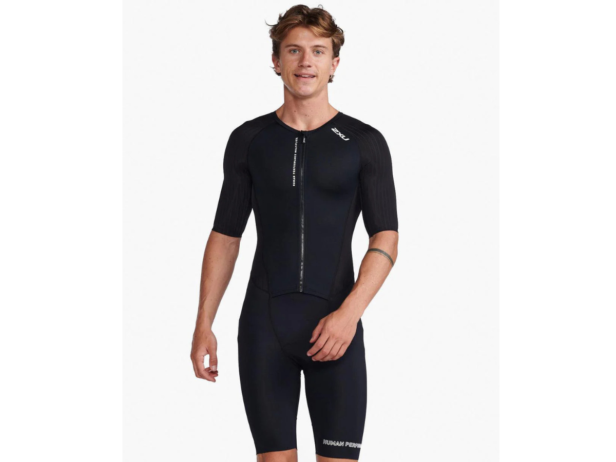 MT6426D Aero Sleeved Trisuit BLK/WHI S