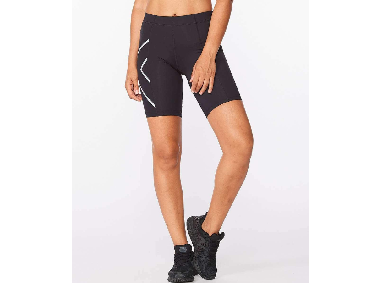 WA4482B Form mid rise Comp 4Inch Shorts BLK/SIL M